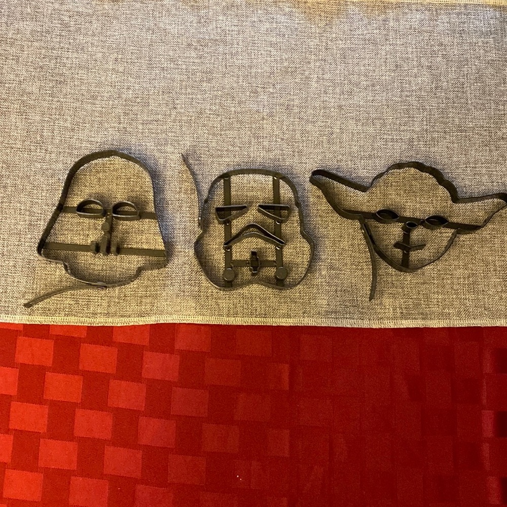 Star Wars Darth Vader, Boba Fett, Yoda Metal Cookie/Pancake Cutter